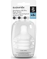 Suavinex SX Pro Physiological Silicone Teats for Baby Bottle (Medium Flow)