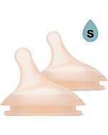 Suavinex Zero Zero Silicone Teat x 2 (Slow Flow 0M+)