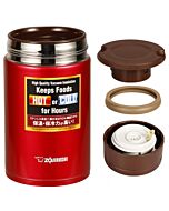 Zojirushi: Stainless Steel Food Jar 0.55L - Metallic Red 