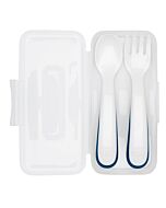 OXO TOT: On-The-Go Fork and Spoon Training Set with Travel Case (Navy) - 15% OFF!!