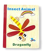 Funny Kid's: Wooden Book Puzzle - Insect Animals - 10% OFF!!