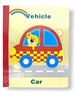 Funny Kid's: Wooden Book Puzzle - Vehicle - 10% OFF!!