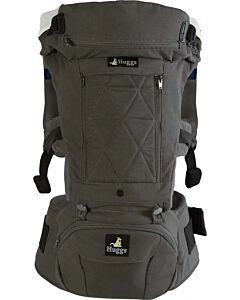 Abiie Huggs Baby Carrier with Patented Hipbelt (Charcoal Grey)