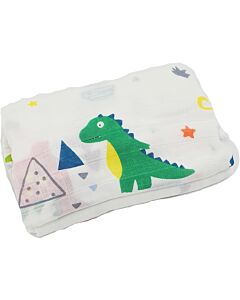 Akarana Baby: Bamboo Muslin Baby Swaddle Blanket (Dino)