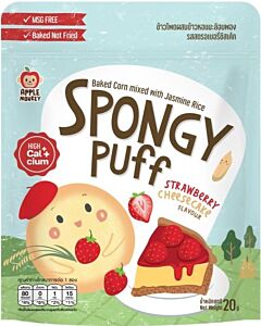 Apple Monkey: Spongy Puff - Strawberry Cheesecake Flavour 15g - 10% OFF!!