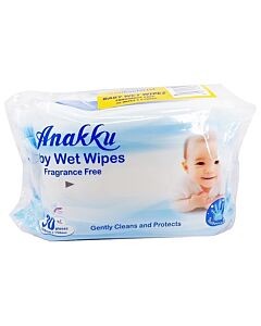 Anakku: Baby Wet Wipes 30's x 2 (Anti-bacterial)