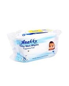 Anakku: Baby Wet Wipes 30's x 2 (Sensitive)