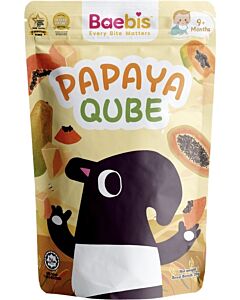 Baebis: 100% Natural Fruit Qube Papaya 20g (9M+)