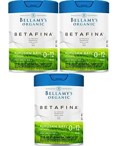 Bellamy's Organic Betafina (Step 1) Infant Formula 800g x 3 TINS
