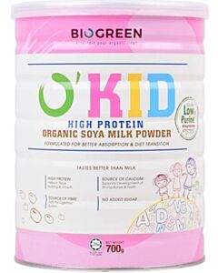 BIOGREEN O'Kid High Protein Organic Soya Milk (HALAL) 700g - 16% OFF!!