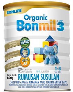 Bonlife Organic Bonmil Step 3 (1-3 years) 800g - 8% OFF!!