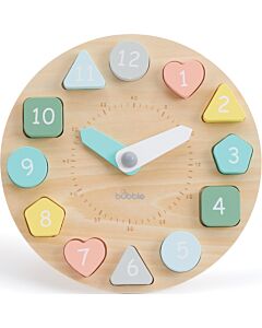 Bubble Wooden Learning Clock