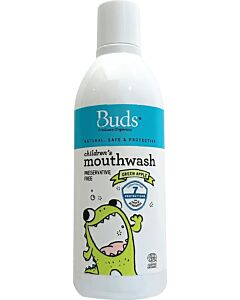 Buds Oralcare Organics: Children's Mouthwash 300ml (Green Apple)
