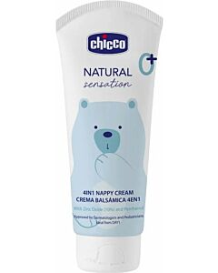 Chicco: Natural Sensation 4-in-1 Nappy Cream 100ml (with Zinc Oxide and Panthenol) 