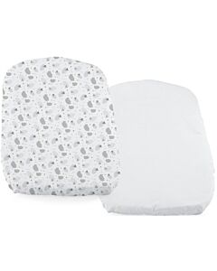 Chicco: Next2Me Forever Fitted Sheet 2pcs (Grey Sheep)