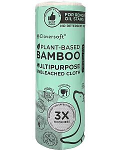 Cloversoft: Plant-Based Unbleached Bamboo Multipurpose Cloth Wipes 52pcs