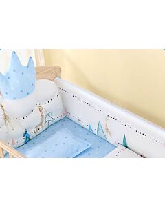 CHILUX Crown Cotton Cushions - Blue Royal Cushion