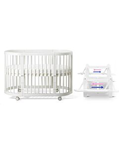 CHILUX Multifunctional Oval Baby Cot (COMBO 1: Cot) [PREORDER - For Nov 2025 shipment]