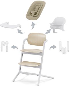 Cybex Gold: Lemo 4-in-1 High Chair (Sand White) [PREORDER]