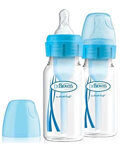 Dr. Brown's: Options+ PP Narrow-Neck Bottle 4oz/120ml (Blue) [NEW VERSION] - 2 Pack - 25% OFF!!