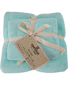 Emperor Baby: Baby Microfiber Towel Set 2pcs (Tiffany Blue)