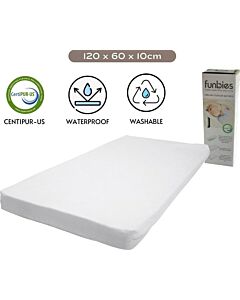 Funbies: CertiPUR-US Foam Baby Mattress [120x60x10cm]