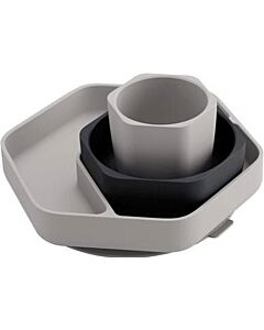 He or She: Toddle Feeding Set - Grey