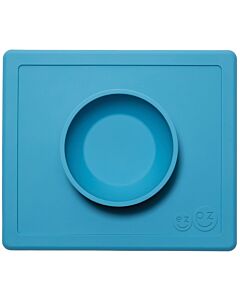 EZPZ Happy Bowl | Self-Suctioning Silicone Bowl & Placemat (24+ Months) | Blue - 50% OFF!!