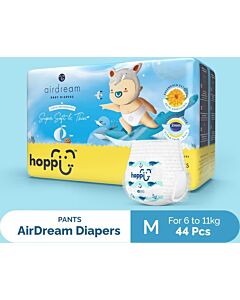 Hoppi: AirDream Diapers Pants - M (6-11kg) 44pcs