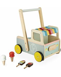 Janod: Ice Cream Cart Push-Along Trolley