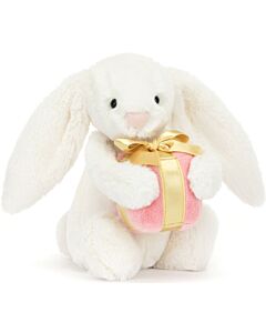 Jellycat: Bashful Bunny with Present (18cm)