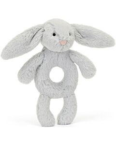Jellycat: Bashful Silver Bunny Ring Rattle (18cm)