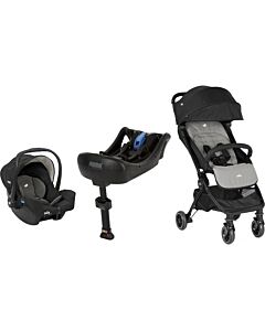 Joie: Gemm™ Car Seat (Shale) + ClickFIT base +  Pact™ Stroller (Ember)
