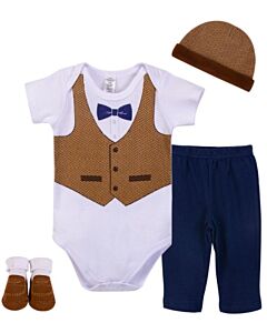 Little Treasure: Gift Set - Newborn Baby 4pc Layette Set (0-6mths) (77001) - 20% OFF!!