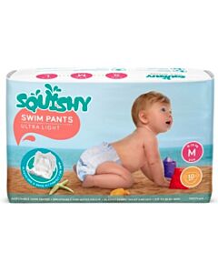 Squishy Disposable Swim Pants - M (9 - 14kg)(10 pieces)