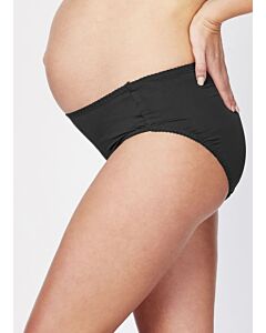 Mamaway: Antibacterial Maternity Midi Briefs 2 Pack (Size : XL) Black