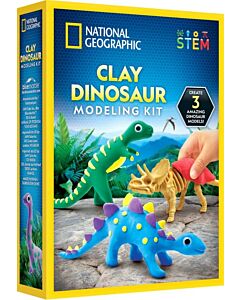 National Geographic: Clay Dinosaur Modeling Kit (3 Dino)
