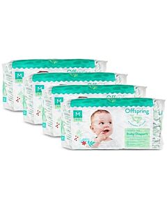 Offspring Fashion Diapers (Chlorine Free) M42 - Tangy Orange *4 Pack Bundle*