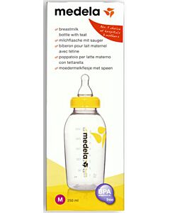 Medela: Breastmilk Bottle with Teat (250ml) - 18% OFF!!