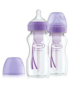 Dr. Brown's: Options+ PP Wide-Neck Bottle 9oz/270ml (Purple) [NEW VERSION] - 2 Pack - 20% OFF!!
