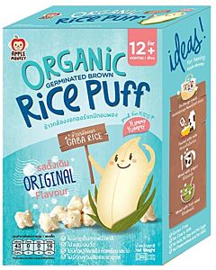 Apple Monkey: Organic Germinated Brown Rice Puff - Original Flavour 30g - 10% OFF!!