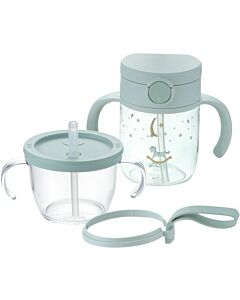 Richell: Axstars Cup Straw Training Set (Light Blue)