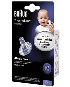 Braun Thermoscan Lens Filter (40pcs) Probe Cover For Ear 2 x 20 (40pcs) - 10% OFF!!