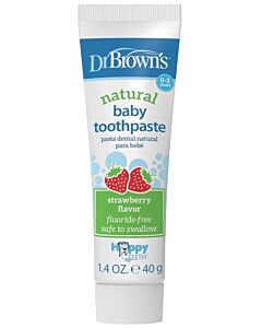 Dr. Brown's: Natural Baby Toothpaste (Fluoride-Free) - Strawberry - 10% OFF!!