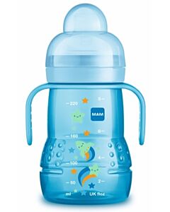 MAM: Trainer+ 220ml/8oz (Spill-free Extra Soft Spout) (4+ Months) - Blue