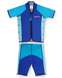 Cheekaaboo Twinwets Suit - Navy Blue / Surfer - XL (6-8y) - 20% OFF!!
