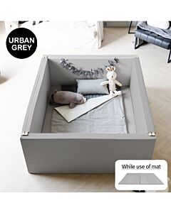 ALZiP® Mat Bumper Bed | Size EX-L (140*156*60cm) - Urban Grey