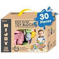 Mijoy: Rice Husk Toy Blocks 30pcs - 10% OFF!!