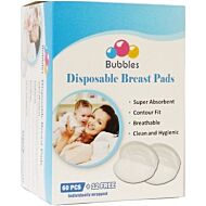 Bubbles: Disposable Breast Pads (Honeycomb NEW) (60pcs + FREE 12pcs)