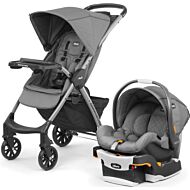 Chicco: Mini Bravo Plus Travel System (Stroller + KeyFit30 car seat with Isofix base) - (Slate)